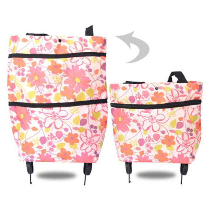 Small Pull Cart Portable Shopping Food Organizer Trolley Bag On Wheels Bags Folding Shopping Bags Buy Vegetables Bag Tug Package BeachStore 