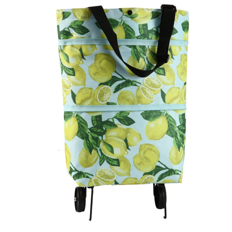 Hand Pull Cart Shopping Food Organizer Trolley Bag On Wheels Bags Folding Portable Shopping Bags Buy Vegetables Bag Tug Package BeachStore 