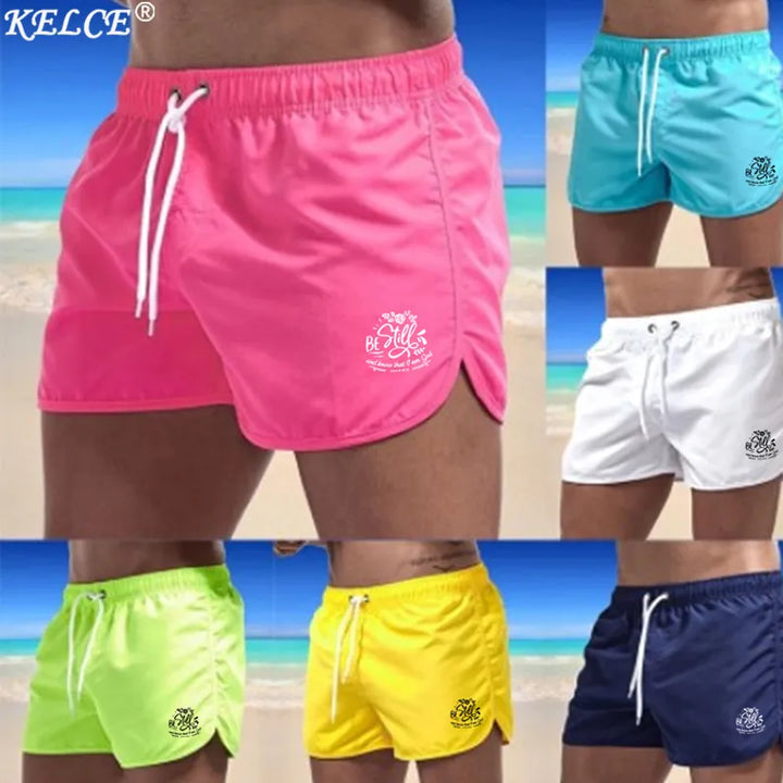 2022 New Men's Shorts Letter Printed Beach Boardshorts Surfing Pants Summer Swimwear Male Jogging Exercise Swimming Sweatpants