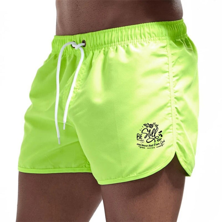 2022 New Men's Shorts Letter Printed Beach Boardshorts Surfing Pants Summer Swimwear Male Jogging Exercise Swimming Sweatpants