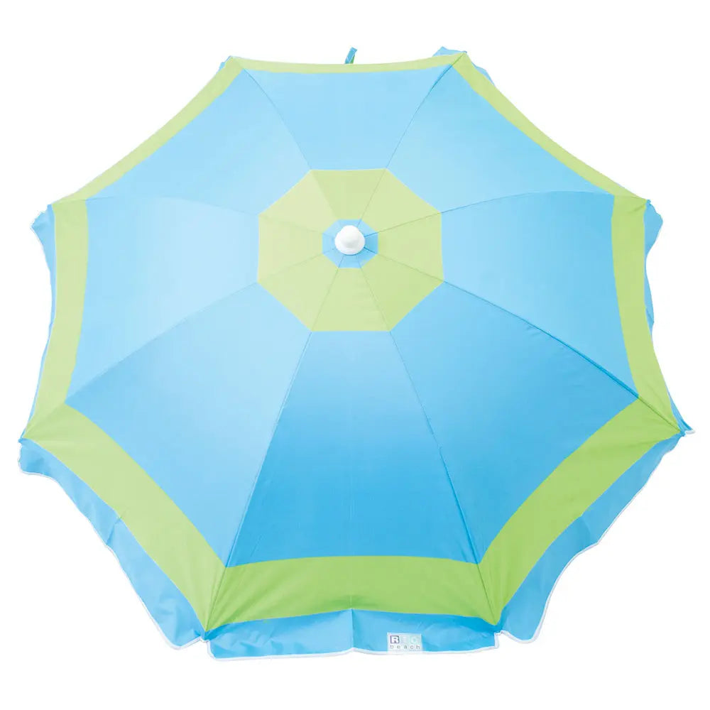 RIO Classic 6 ft. Sun Blocking Tilt Beach Umbrella - Trim BeachStore Beach Gear > Beach Umbrellas > 6-7 ft Beach Umbrellas
