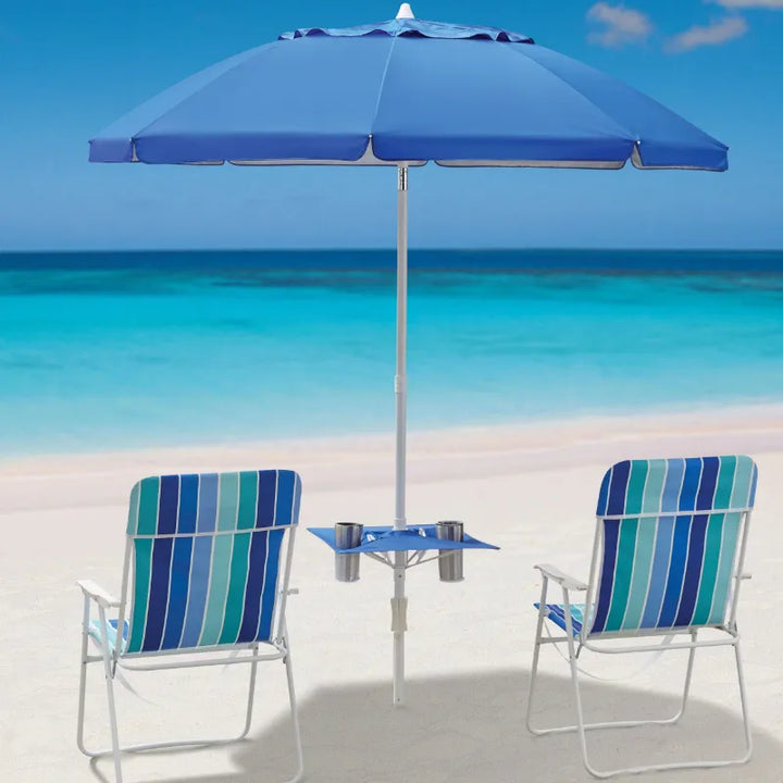 OEING Mainstays 7FT Beach Umbrella With built in Table