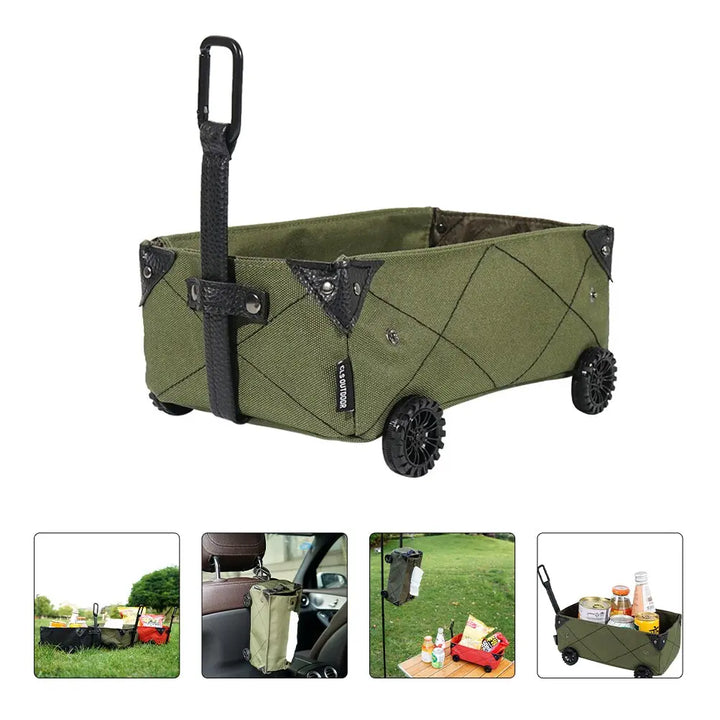 Storage Wagon Bags Camping Bins  Cart Beach Tote Grocery Utility Folding Shopping Outdoor Wheels Bag Accessories Backpacks BeachStore 