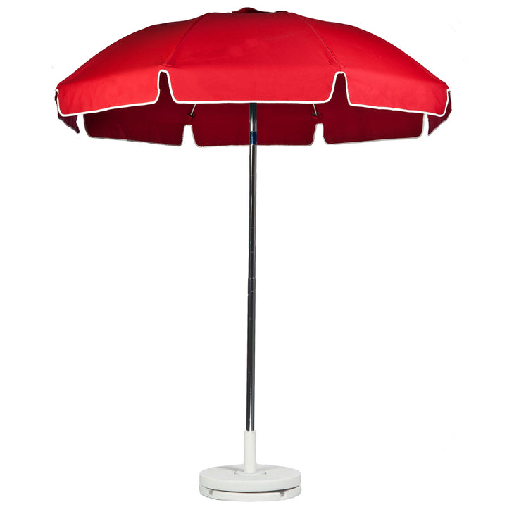 7.5 ft. Resort Style Vented Fiberglass Umbrella w/ Valance and Aluminum Pole BeachStore Beach Gear > Beach Umbrellas > 7-13ft Beach Umbrellas