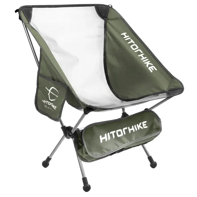 HOMFUL Hitorhike Ultralight Folding Chair - Superhard, High Load Capacity - Portable Outdoor Camping, Beach, Hiking, Picnic, and Fishing Seat BeachStore