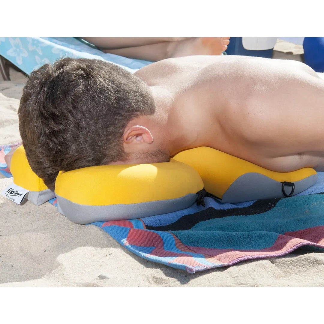 Sun, Sand and Sleep Flipillow Beach Pillow - Orange/Pink BeachStore 