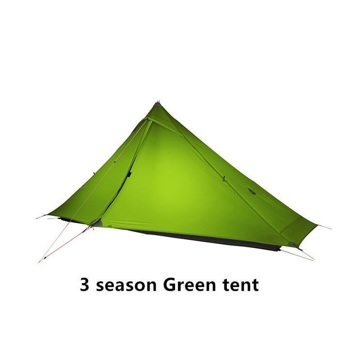 3F UL GEAR Lanshan 1 pro Tent Outdoor 1 Person Ultralight Camping Tent 3 Season Professional 20D Silnylon Rodless Tent - BeachStore