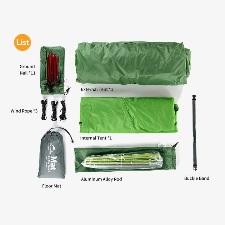 Naturehike Upgraded Star River Camping Tent - Ultralight 2 Person, 4 Season - 20D Silicone, Waterproof - BeachStore