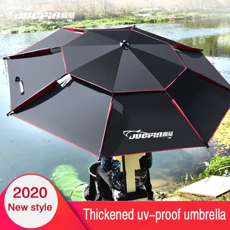 Fishing Folding Beach Umbrella - Outdoor Rain-proof Sunscreen Anti-UV Sunshade - BeachStore