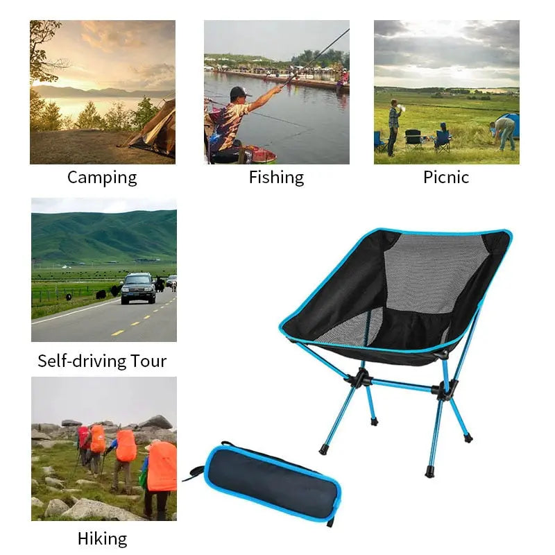 Portable Folding Beach Moon Chair  - Outdoor Camping Chairs BeachStore