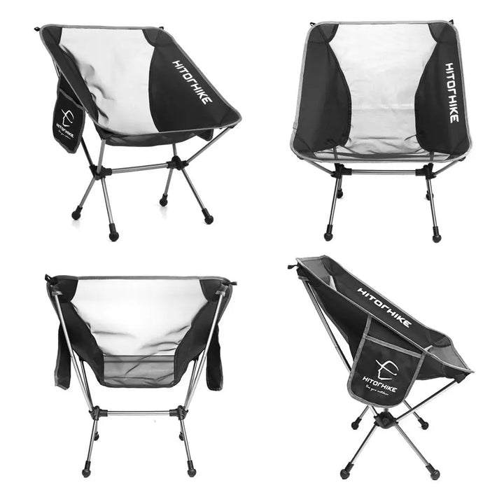 HOMFUL Hitorhike Ultralight Folding Chair - Superhard, High Load Capacity - Portable Outdoor Camping, Beach, Hiking, Picnic, and Fishing Seat - BeachStore