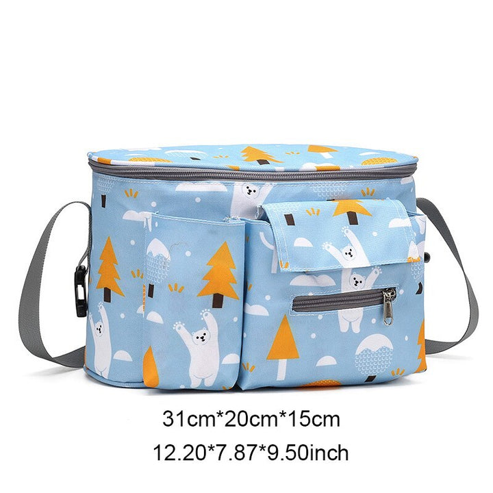 Baby Stroller Bag Waterproof Diaper Bag Mom Travel Hanging Nappy Bags Carriage Buggy Cart Bottle Backpack BeachStore 