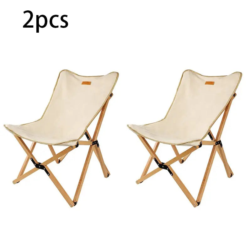 2 PCS Portable Ultralight Outdoor Folding Camping Chairs - Compact and Comfortable Beach Hiking Picnic BBQ Seat Fishing Tools Beachstore-new