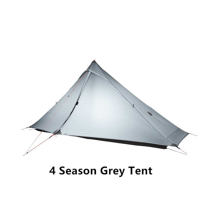 3F UL GEAR Lanshan 1 pro Tent Outdoor 1 Person Ultralight Camping Tent 3 Season Professional 20D Silnylon Rodless Tent - BeachStore