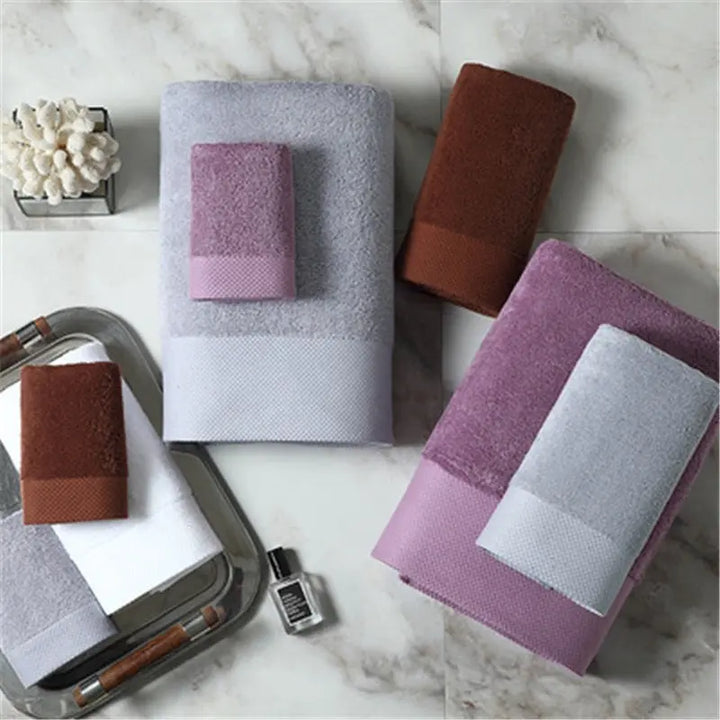 Pakistan Cotton Bath Towel 4 Colors Luxury Hotel Towel Bathroom Shower Hand White For Adults Kids Home Gift Big Bath Towels BeachStore 