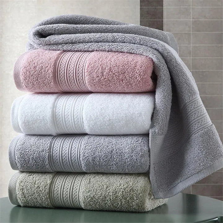 ZHUO MO 150*80cm 100% Pakistan Cotton Bath Towel Super absorbent Terry Bath face towel Large Thicken Adults Bathroom Towels BeachStore 