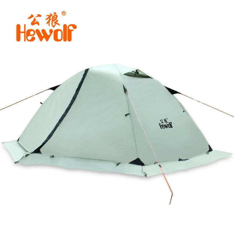 Hewolf - 2 Person Waterproof Camping Tent - Double Layer, 4 Seasons - Perfect for Outdoor Recreation, Hiking, Fishing, and Beach Tours - BeachStore