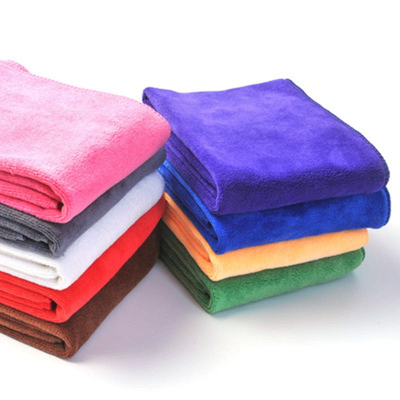 30X30/40/60cm Microfiber Super Absorbent Towel Car Wash Care Waxing Cleaning Towel Household Drying Cloth Towel Cleaning Pad BeachStore 