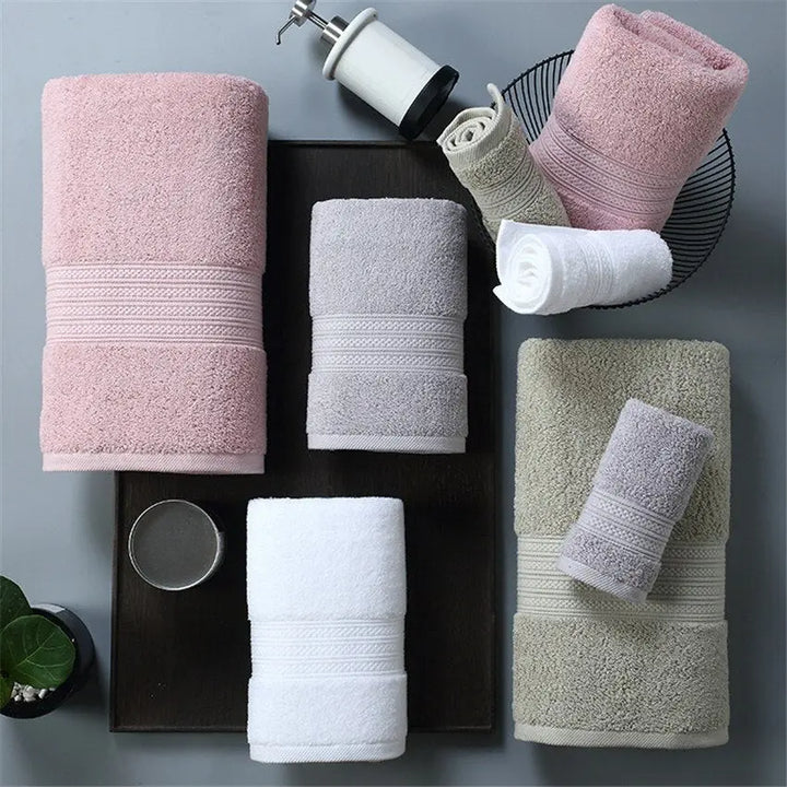 ZHUO MO 150*80cm 100% Pakistan Cotton Bath Towel Super absorbent Terry Bath face towel Large Thicken Adults Bathroom Towels BeachStore 