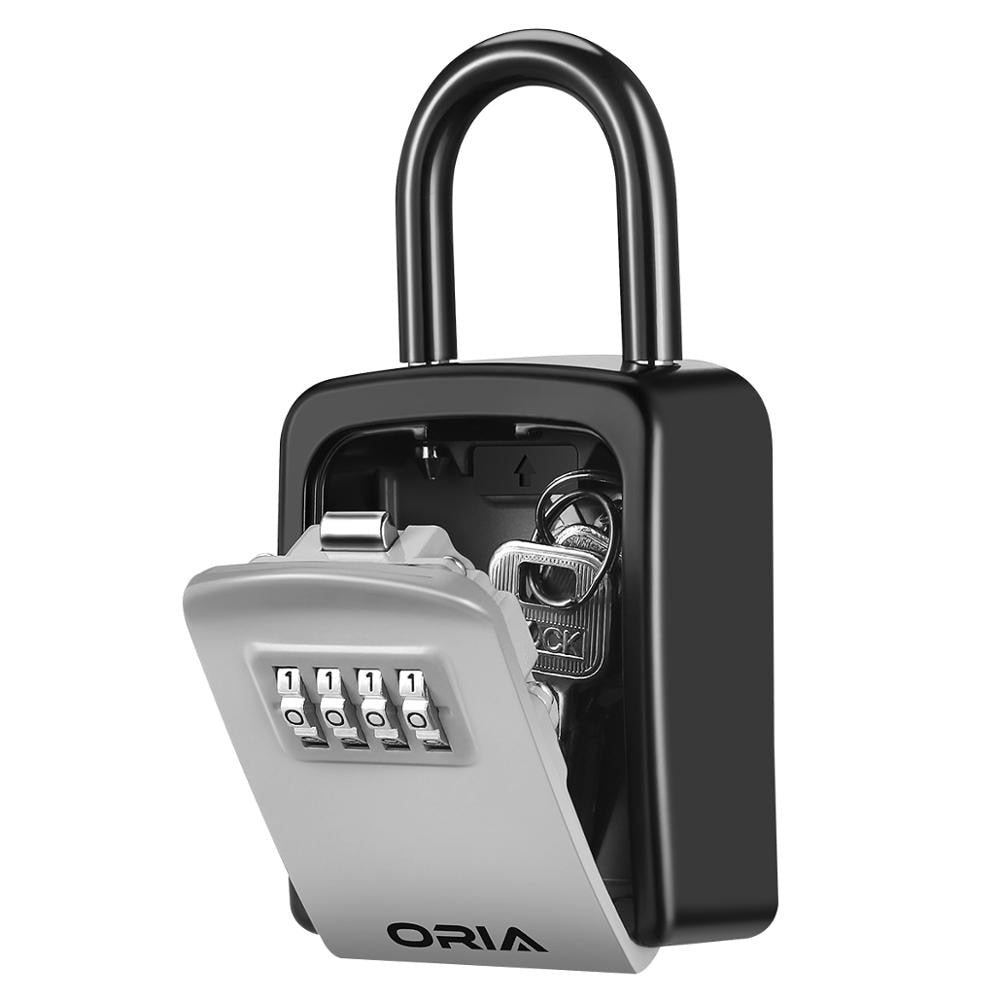 ORIA Password Key Box Outdoor Key Safe Lock Box Decoration Key Code Box Key Storage Lock Box Wall Mounted Password Box BeachStore 
