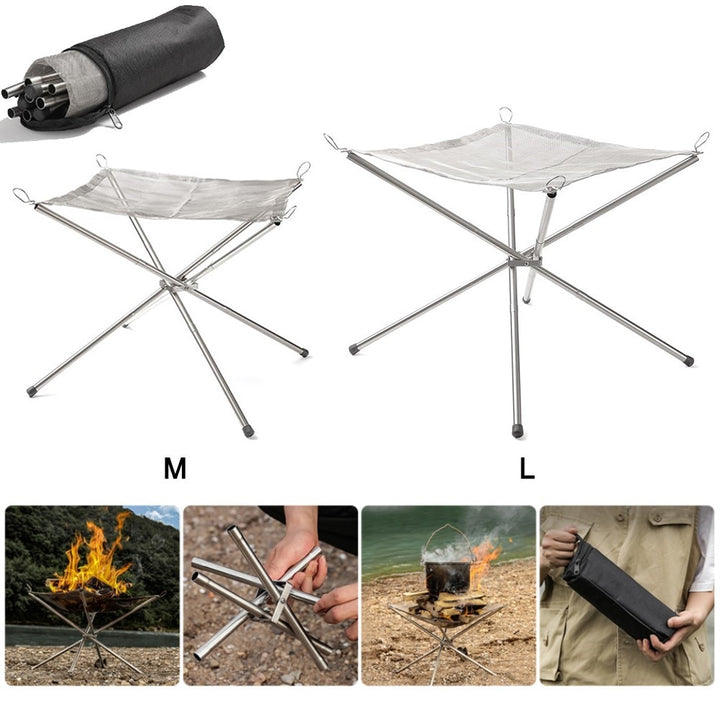 Fold-N-Go Portable Beach Fire Pit and Grill BeachStore 