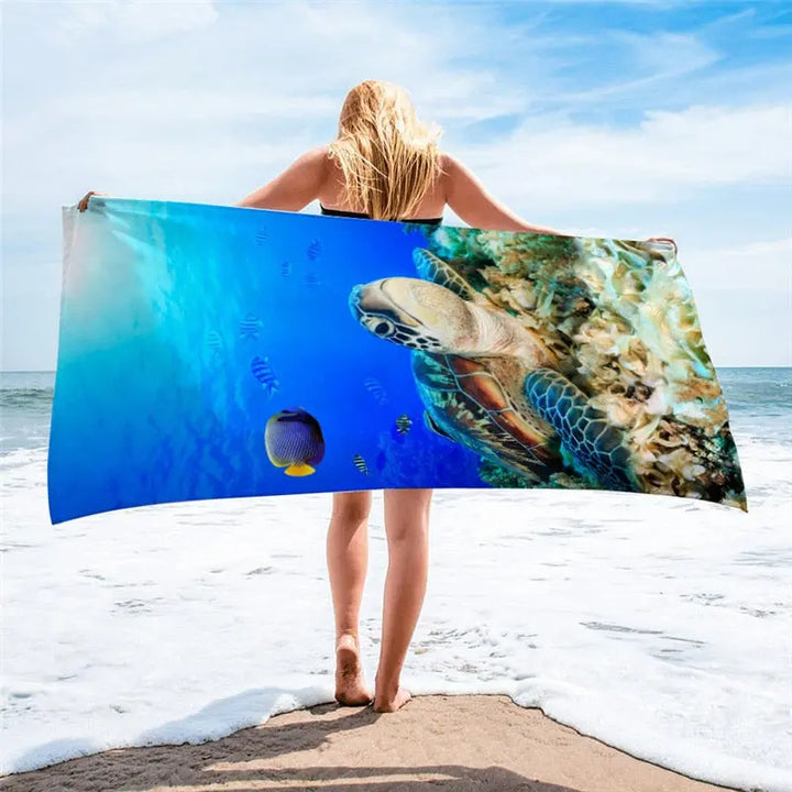 Quik-Dri Voyager Microfiber Beach Towel - 29x59in - BeachStore