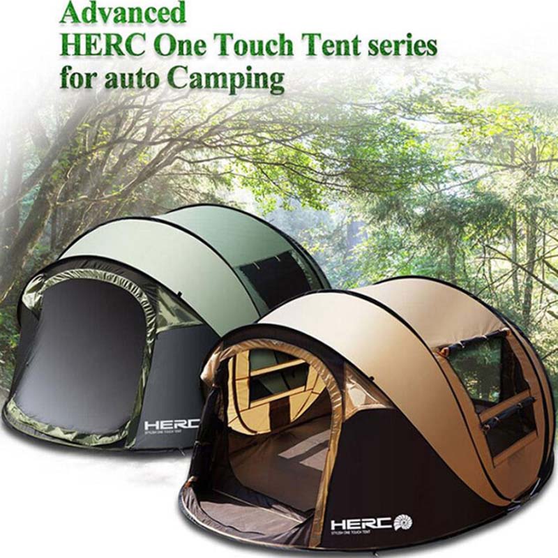 Ultralarge Automatic Windproof Pop Up Fast Opening Camping Tent Large Gazebo Beach 3-4 People Tent - BeachStore