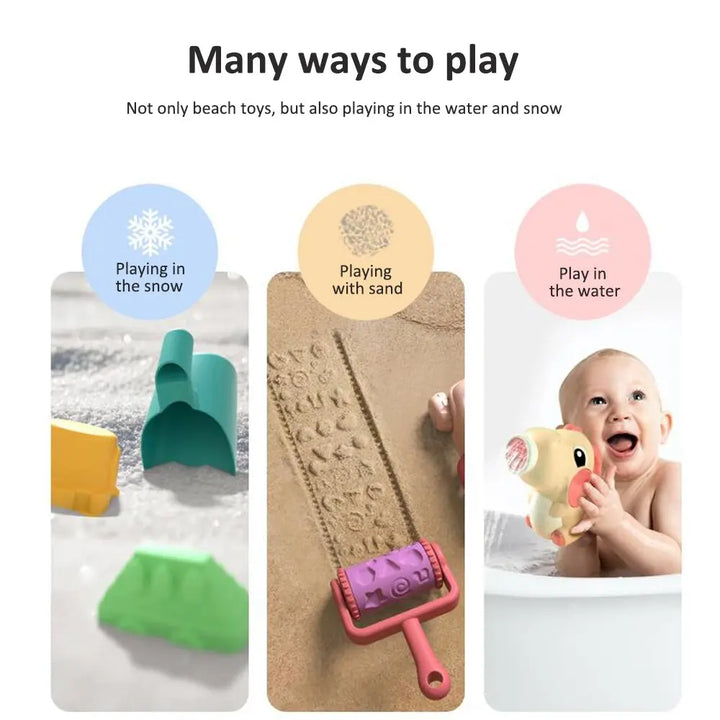 Kids Beach Toys  Play Set (7 - 19 Pcs)  - Children Sandbox Summer Kit BeachStore 