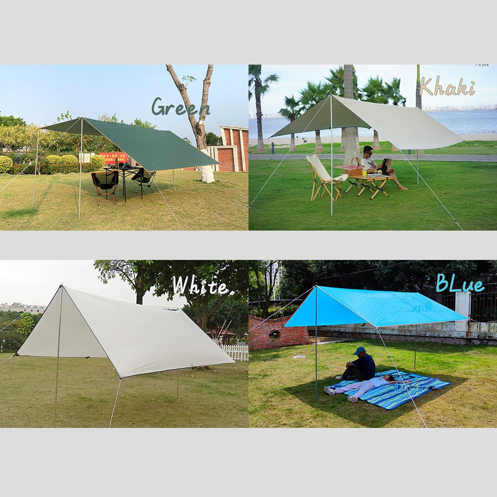 Top Lander Coastal Retreat Waterproof Sun Shelter Tent Tarp for Beach and Outdoor Adventures - BeachStore