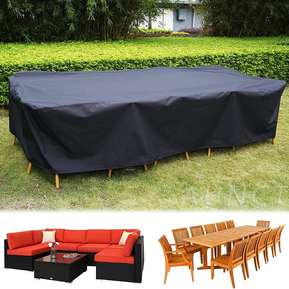Outdoor Furniture Covers Waterproof Rain Snow Dust Wind-Proof Anti-UV Oxford Fabric Garden Lawn Patio Furniture Covers 190T BeachStore 