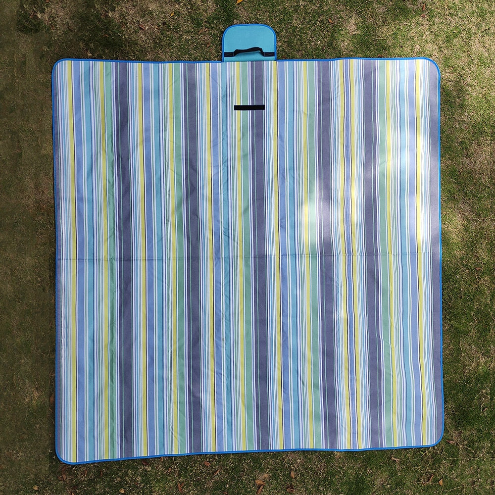 Outdoor Portable Picnic Blanket 3 Size Waterproof Beach Cushion Mat Baby Sleeping Moistureproof Plaid Multiplayer Camping Mat BeachStore 