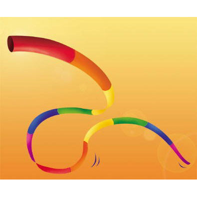 20 Ft. Rainbow Tube Kite Tail - Helps your friends find you on the beach - Beach Location Marker BeachStore Beach Gear > Beach Accessories > Beach Location Markers
