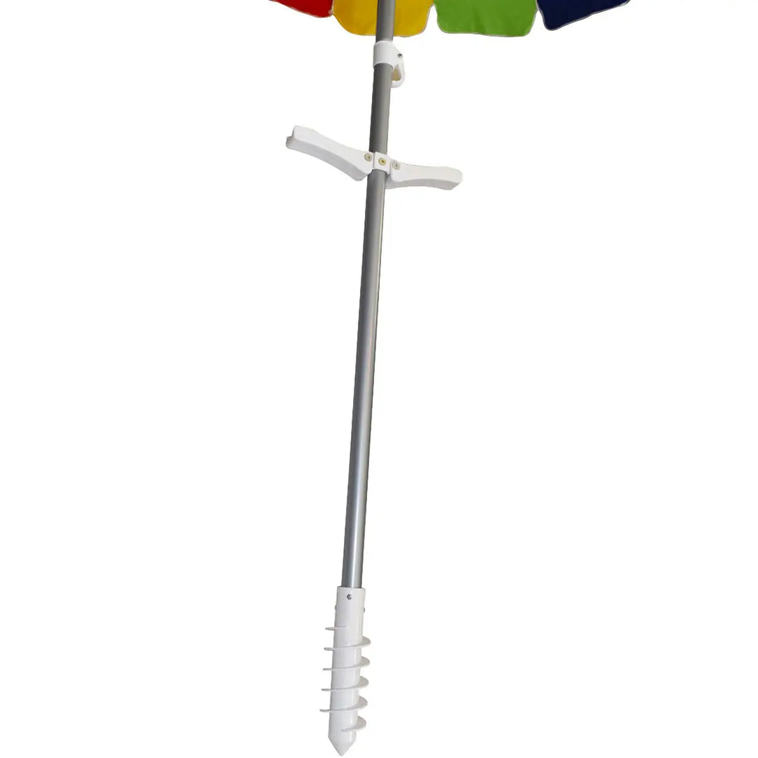 8 ft. 20 Panel Jumbo Vented Fiberglass Beach Umbrella w/ Anchor BeachStore Beach Gear > Beach Umbrellas > Fiberglass Umbrellas