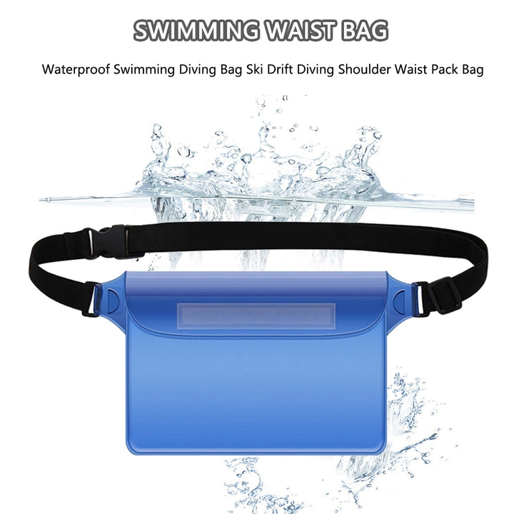 Waterproof Swimming Diving Bag PVC Beach Drifting Diving Waist Pack Shoulder Bag Underwater Mobile Phone Case Outdoor Dry Bag BeachStore 