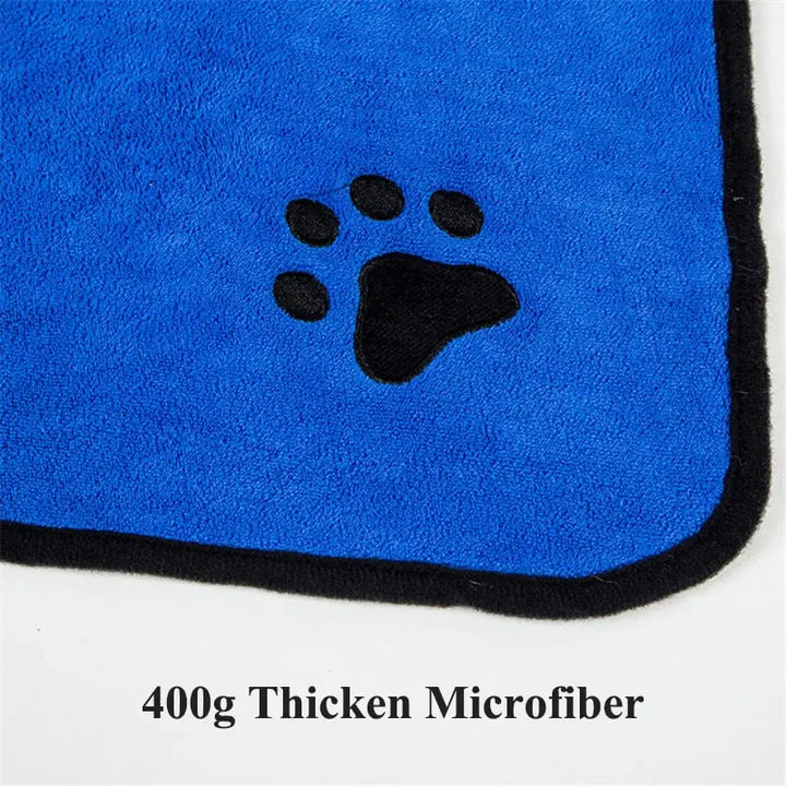 GLORIOUS KEK Dog Bathrobe XS-XL Pet Dog Bath Towel for Small Medium Large Dogs 400g Microfiber Super Absorbent Pet Drying Towel BeachStore 
