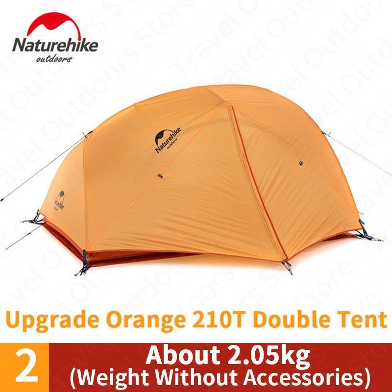 Naturehike Upgraded Star River Camping Tent - Ultralight 2 Person, 4 Season - 20D Silicone, Waterproof - BeachStore
