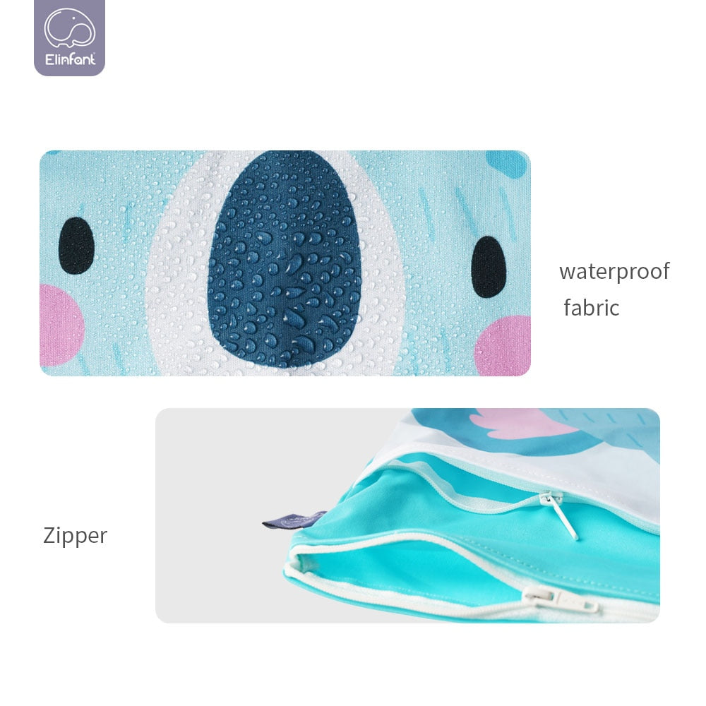 Elinfant Digital Position Printed Wet Dry Bag Waterproof 30*40cm Zippers With Handle Diaper Bag BeachStore 