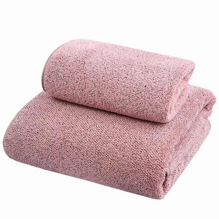 70x140cm Bamboo Charcoal Coral Velvet Fiber Bath Towel Adult Quick-drying Soft Absorbent Solid Color Household Bathroom Towel BeachStore 