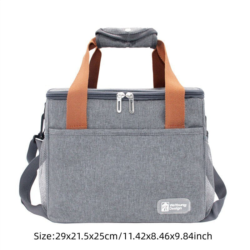 Thermal Insulated Cooler Bags Large Women Men Picnic Lunch Bento Box Trips BBQ Meal Ice Zip Pack Accessories Supplies Products BeachStore 