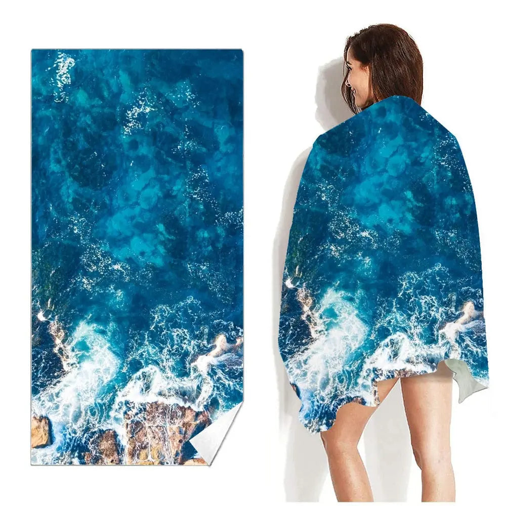 Sand Free quick dry beach towel Microfiber Bath Towels Beach cushion Swimming personalized Flamingo Beach towels Beachstore-new