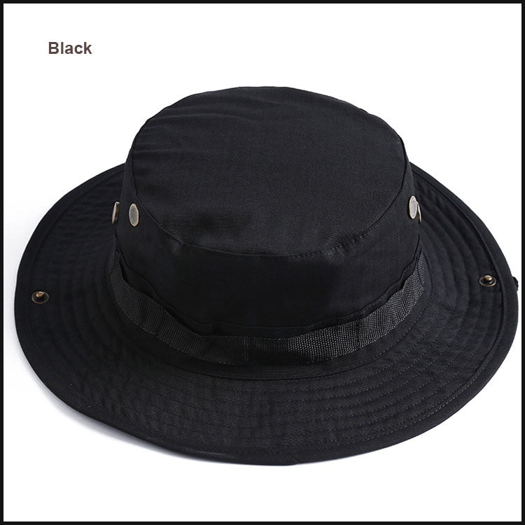 Camouflage Boonie Beach Hat - Bucket Hats Multicam  Panama Summer Cap BeachStore Beach Gear > Beach Apparel > Beach Hats