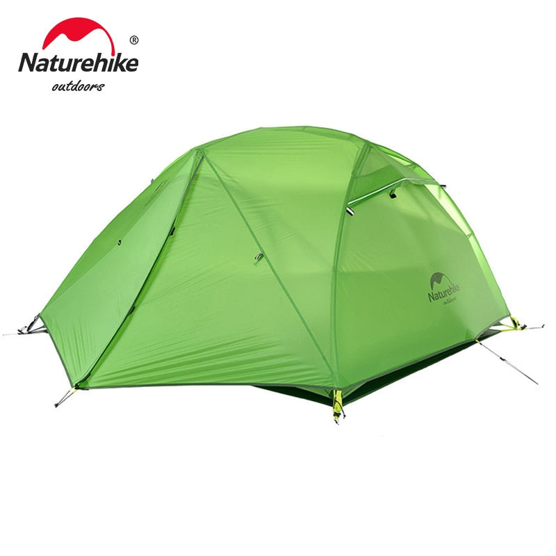 Naturehike Star River Camping Tent: 2-Person Ultralight Waterproof Tent | Double Layer | 4 Seasons | Ideal for Outdoor Travel, Hiking, and Camping - BeachStore