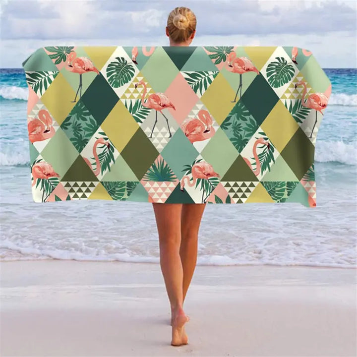 Sand Free quick dry beach towel Microfiber Bath Towels Beach cushion Swimming personalized Flamingo Beach towels Beachstore-new