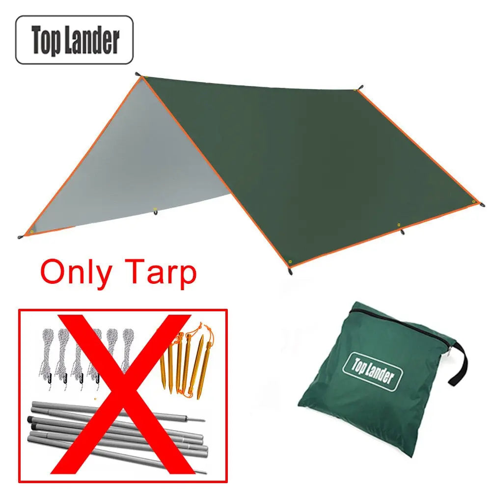 Top Lander Coastal Haven: Waterproof Tarp Tent and Outdoor Sun Shelter for Camping and Beach Adventures - BeachStore